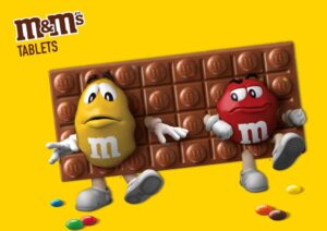 tablette chocolat m&m's