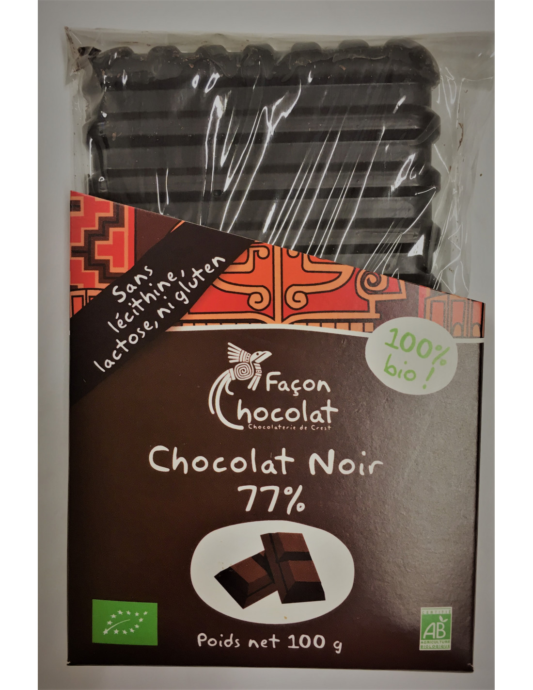 tablettes de chocolat noir
